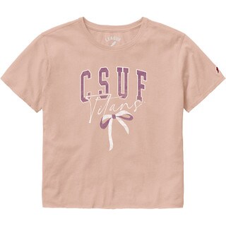 Legacy Titans Bow Crop Top - Dusty Rose
